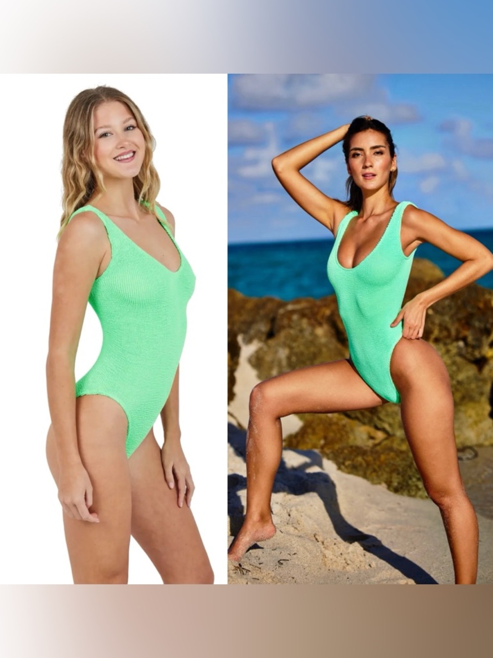 Love & Bikinis Marbella Scoop Neck One Piece Swimsuit